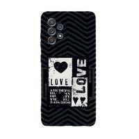 Samsung A52 Black Love Premium Silikonlu Telefon Kılıfı