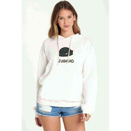 Riverdale Jughead Jones Tumblr Baskılı Beyaz Kadın Kapşonlu Sweatshirt