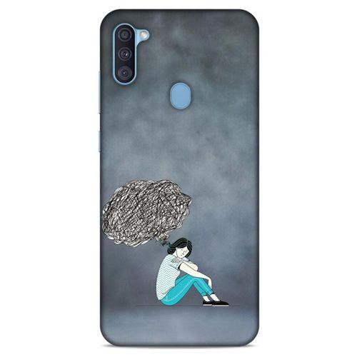 Samsung Galaxy A11 Kılıf Depresyon (5) Koruma Kabı Fuşya