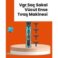 Vgr V-695 Şarjlı Saç Sakal Tıraş Makinesi 2600mah Batarya Ve Kılavuz Taraklı
