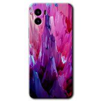 MRCİLETİSİM Vivo Y15s Kılıf HD Desen Baskılı Arka Kapak + Temperli Cam - Abstraction Sharp