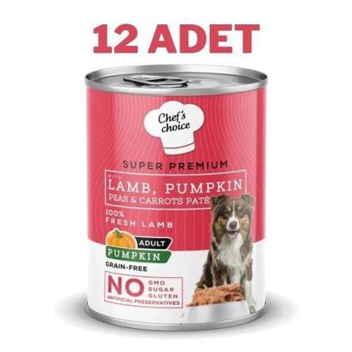 Chefs Choice Lamb Pumpkin Kuzulu Balkabaklı Pate Köpek Konservesi 12x400gr