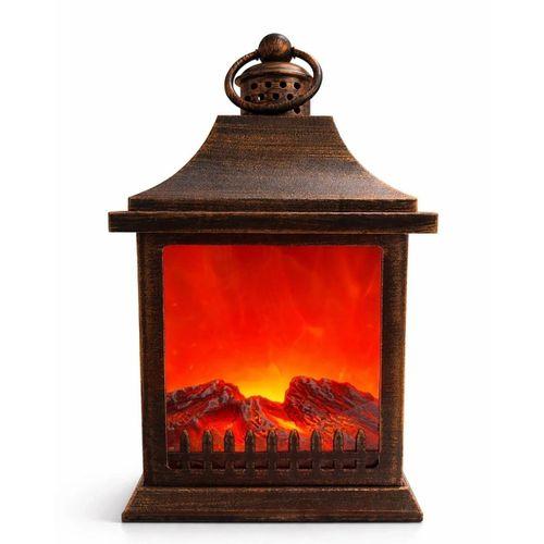 Dekoratif Ledli Şömine Lamba Alk4595