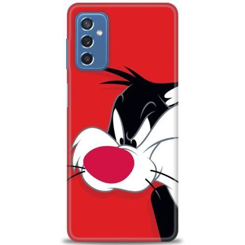 Samsung Galaxy M52 5G Kılıf HD Baskılı Kılıf - Sylvester + Tam Ekran Koruyucu