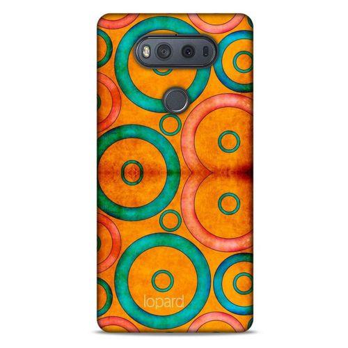 LG K61 Kılıf Pastel Renkler (39) Liquid Crystal Kılıf Turuncu Yeşil