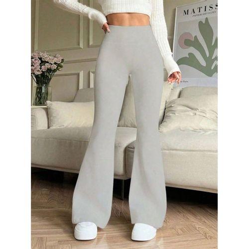 Kadın Yüksek Bel Ispanyol Paçalı Pantolon Tayt