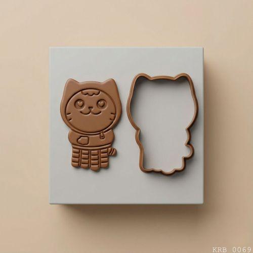 2Li Kedi Figürlü Hamur Şekillendirici Kurabiye Kalıbı Oyun Hamuru Kalıbı 6 5 cm