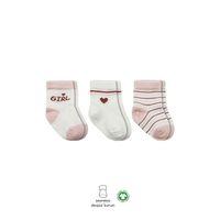 Bistyle Bistyle 3'Lü Penye Boy And Girl Soket Çorap BS10114 Pembe