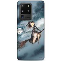 Y.Liva-2021 Özel Seri Cadılı Samsung Galaxy S20 Ultra Kılıf Silikon Kapak