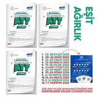 2026 ÖSYM YKS-AYT MEBİ EŞİT AĞIRLIK 1 -2 -3  Deneme Paketi Güncel 3lü SET (Seri Deneme) BASKI ÜCRETİ
