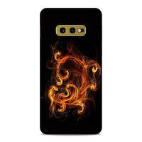 Lopard Samsung Galaxy S10e Uyumlu Kılıf FireX (25) Antişok Kapak Ateş Kırmızı