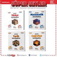 Çap Yayınları TYT Türkçe Matematik Tarih ve Coğrafya Soru Bankası Seti 4 Kitap