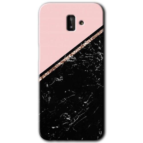 Samsung Galaxy J8 HD Baskılı Kılıf + 9D Tam Ekran Koruyucu - Yarım Mermer