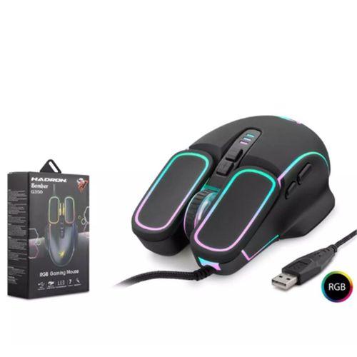Hadron Bomber G350 Rgb 7 Buttons Usb 1200-2400-4800-6400 Dpı Oyuncu Mouse (1,40cm Kablo Uzunluğu)