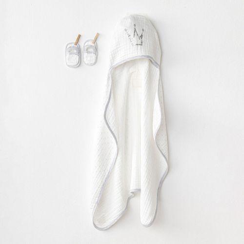 Andywawa Andywawa AC24724 Tovel 80x80 Müslin Wawa Boys Havlu Set White