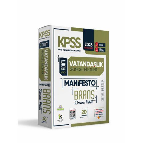 2026 KPSS Önlisans Tarih Coğrafya Vatandaşlık Kara Kutu Soru Bankası ve Manifesto Deneme 6lı Set