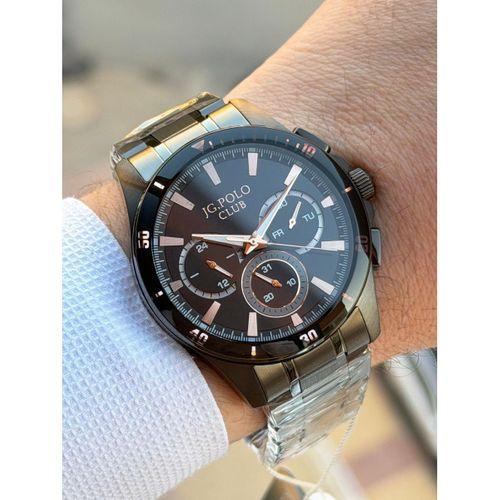 JG.Polo Club İtalyan Tasarım Bileklik Hediyeli Çelik Kordon 2 Yıl Garantili Erkek Kol Saati 04414.4