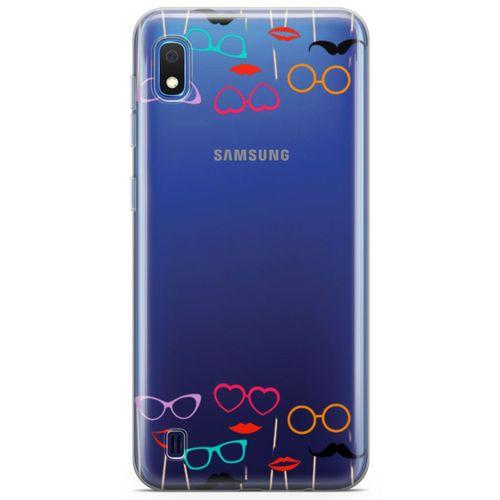 Samsung Galaxy A10 Kılıf Cerceveler Arka Kapak Koruma Desenli Full Koruyucu