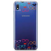 Samsung Galaxy A10 Kılıf Cerceveler Arka Kapak Koruma Desenli Full Koruyucu