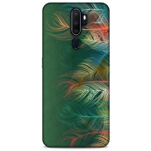 Oppo A5 2020 Kılıf Desenli Özel Seri Tüyler (31) TPU Kılıf