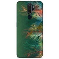 Oppo A5 2020 Kılıf Desenli Özel Seri Tüyler (31) TPU Kılıf
