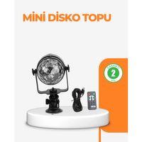 3 Renk 7 Mod Döner Disko Topu Işık