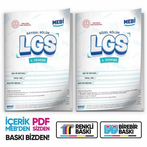 2026 LGS 8 Sınıf MEB ONLİNE Türkiye Geneli 5  Deneme (Sayısal–Sözel)  Büyük Boy Renkli  BASKI ÜCRETİ