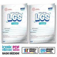 2026 LGS 8 Sınıf MEB ONLİNE Türkiye Geneli 5  Deneme (Sayısal–Sözel)  Büyük Boy Renkli  BASKI ÜCRETİ