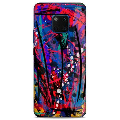 Lopard Huawei Mate 20 Pro Uyumlu Kılıf Soyut Sanat (46) Desenli Core Armor Kılıf