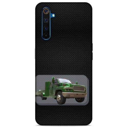 Lopard Oppo Realme 6 Uyumlu Kılıf PickUpX (25) Antişok Kapak Koyu Yeşil