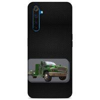 Lopard Oppo Realme 6 Uyumlu Kılıf PickUpX (25) Antişok Kapak Koyu Yeşil