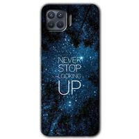Oppo Reno 4 Lite Kılıf HD Desen Baskılı Arka Kapak + Temperli Cam - Stars Wallpaper