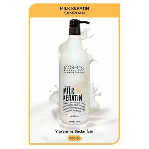 Milk Keratin Şampuan 1000 ML - Besleyici Koruyucu Etki