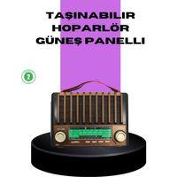 Güneş Enerjili Taşınabilir Radyo Ve Bluetooth Hoparlör Çok Fonksiyonlu