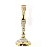 Tekli Pirinç Sedefli Şamdan Model 1