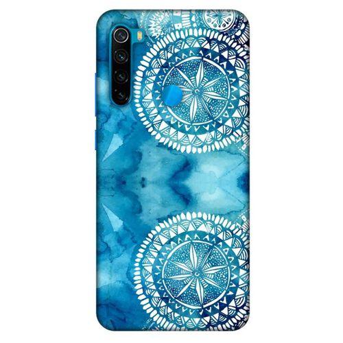 Xiaomi Redmi Note 8 Uyumlu Kılıf Mavi Delisi (45) Liquid Air Kılıf Suluboya Motif