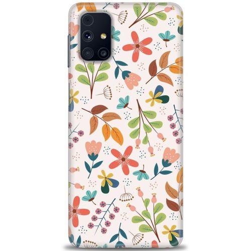 Samsung Galaxy M51 Kılıf HD Baskılı Kılıf - Renkli Dallar + Tam Ekran Koruyucu