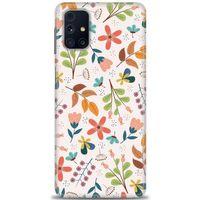 Samsung Galaxy M51 Kılıf HD Baskılı Kılıf - Renkli Dallar + Tam Ekran Koruyucu