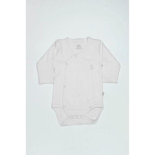 Organik Natural Basic Style Kruvaze Uzun Kol Body BS17102 Beyaz