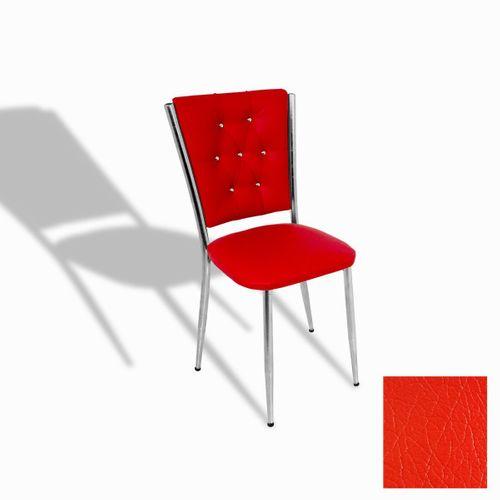 Dockers Kapitoneli Sandalye ESB (Deri) - Kırmızı