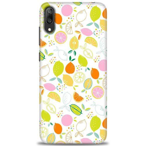 Huawei Y7 Prime 2019 Kılıf HD Baskılı Kılıf - Renkli Limonlar + Tam Ekran Koruyucu