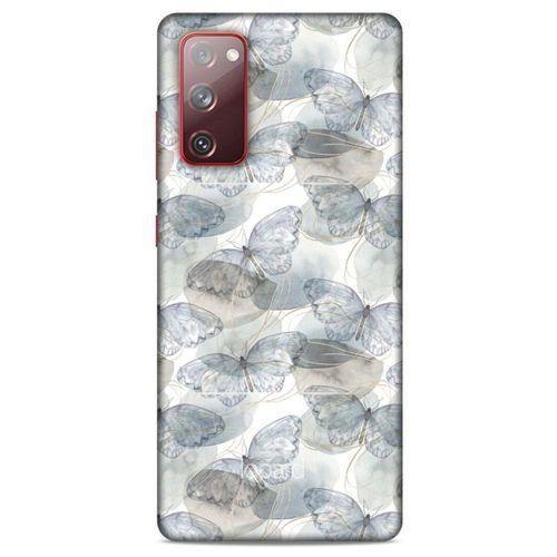 Samsung Galaxy S20 Fe Kılıf Kelebek Etkisi (29) Arka Koruma Kılıfı Kırmızı Yeşil