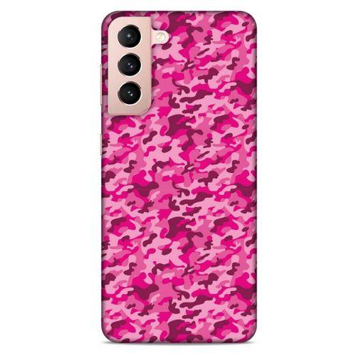 Samsung Galaxy S21 Uyumlu Kılıf Pembe Delisi (32) Soft Silikon Kılıf Kamuflaj