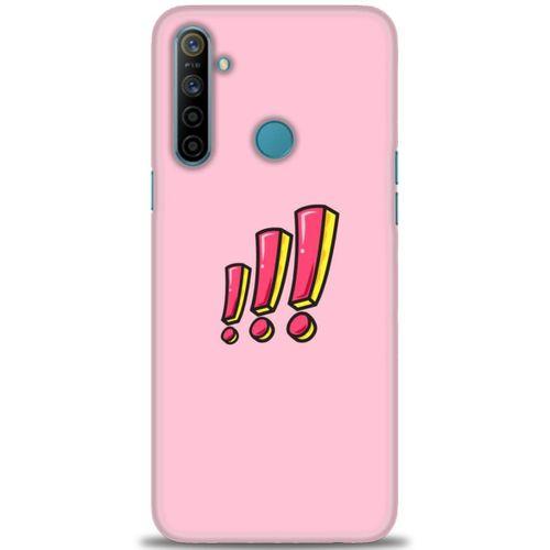 Realme 6i Kılıf HD Baskılı Kılıf - Ünlem + Tam Ekran Koruyucu