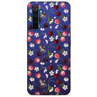 Frutix Kiraz 02 Oppo Realme 6 Pro Kılıf Desenli Silikon