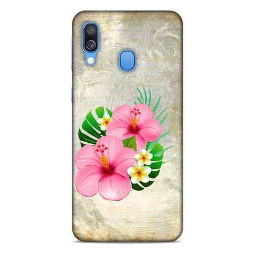 Lopard Samsung Galaxy A40 Uyumlu Kılıf Bahar (17) Tasarım Kılıf Pembe Yeşil