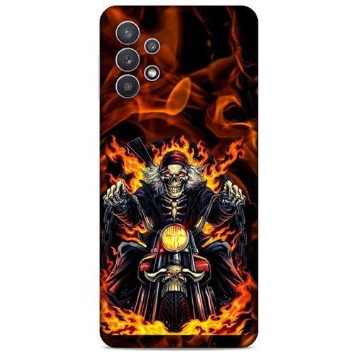 Samsung Galaxy A32 Uyumlu Kılıf Motorsiklet (10) Full Koruma Kılıfı Harley Davidson