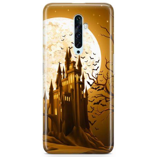 Oppo Reno2 Z 2019 Kılıf Dolunay Arka Kapak Koruma Desenli Full Koruyucu