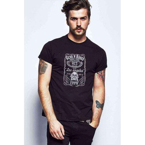 GUNS N ROSES PARADISE Baskılı Siyah Erkek Tshirt