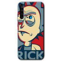 MRCİLETİSİM Xiaomi Redmi Note 8 Kılıf Baskılı Kapak - Rick News + 5D Tam Kaplayan Cam